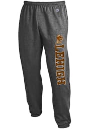 Champion Lehigh University Mens Charcoal Powerblend Closed Bottom Sweatpants