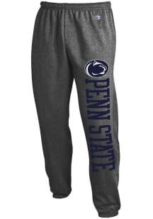Mens Penn State Nittany Lions Charcoal Champion Powerblend Closed Bottom Sweatpants