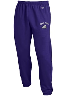 Champion TCU Horned Frogs Mens Purple Powerblend Closed Bottom Sweatpants