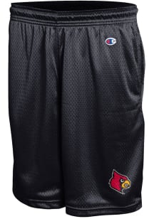Champion Louisville Cardinals Mens Black Mesh Shorts