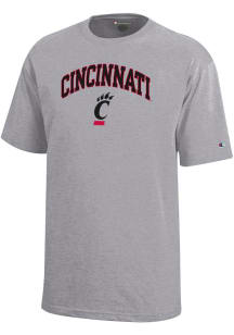 Champion Cincinnati Bearcats Youth Grey Arch Mascot Short Sleeve T-Shirt
