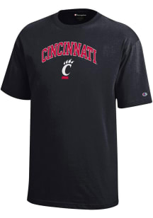 Champion Cincinnati Bearcats Youth Black Arch Mascot Short Sleeve T-Shirt