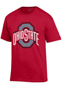 Champion Ohio State Buckeyes Red Primary Logo Short Sleeve T Shirt