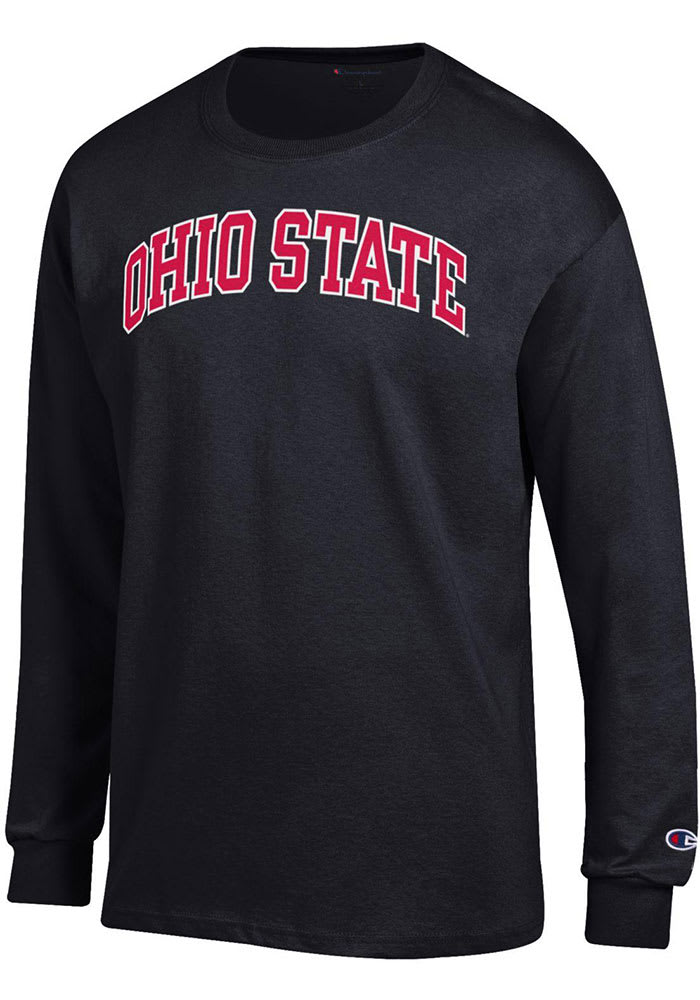 Champion Ohio State Buckeyes Black Arch Name Long Sleeve T Shirt