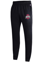 Champion Ohio State Buckeyes Mens Black Primary Logo Sweatpants