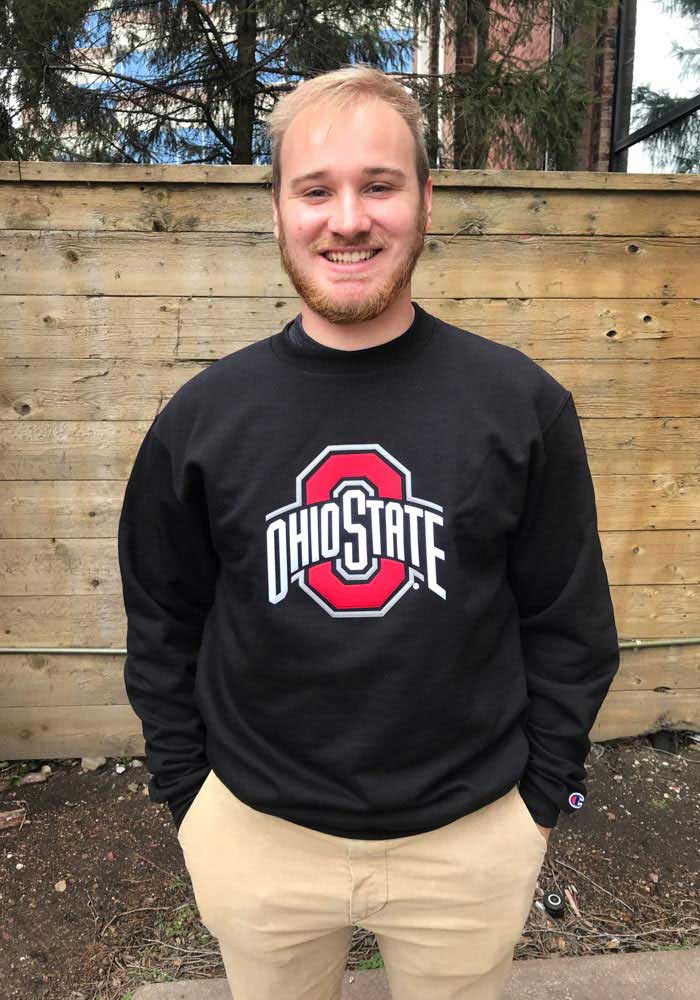 Champion Ohio State Buckeyes Mens Powerblend Edition Long Sleeve Crew Sweatshirt