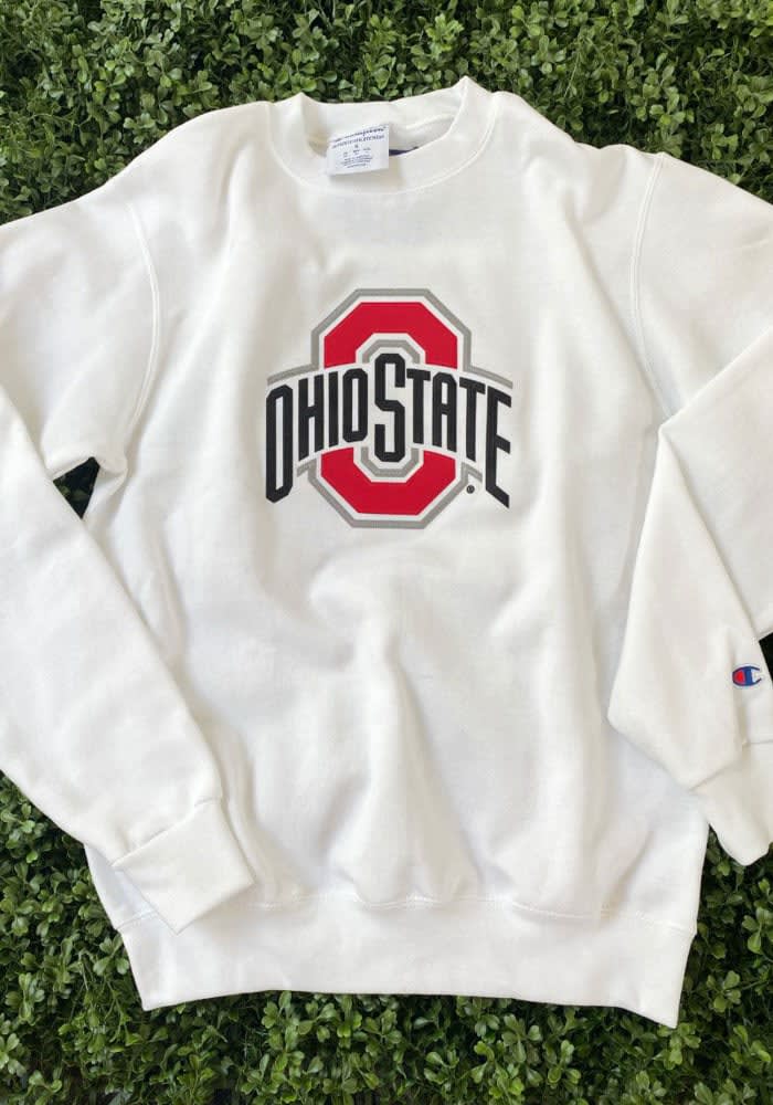 Champion Ohio State Buckeyes Mens Powerblend Style Long Sleeve Crew Sweatshirt