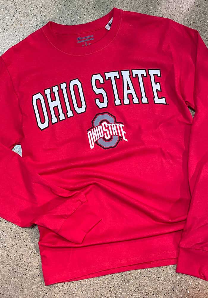 Champion Ohio State Buckeyes Arch Mascot Long Sleeve T Shirt