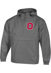 Champion Ohio State Buckeyes Mens Grey Block O Light Weight Jacket