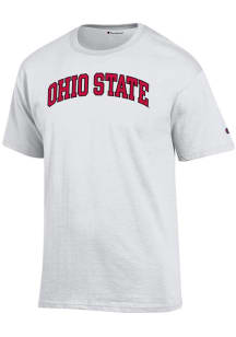 Champion Ohio State Buckeyes White Arch Name Short Sleeve T Shirt