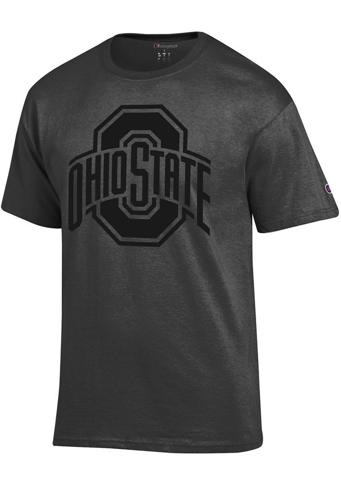 Champion Ohio State Buckeyes Charcoal Tonal Short Sleeve T Shirt