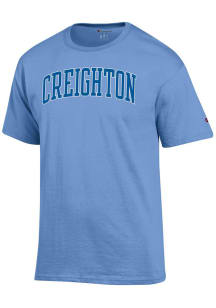 Champion Creighton Bluejays Light Blue Arch Name Short Sleeve T Shirt