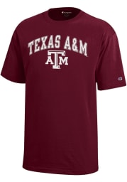Champion Texas A&M Aggies Youth Maroon Arch Mascot Short Sleeve T-Shirt