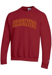 Champion Ursinus Bears Mens Crimson Arch Name Long Sleeve Crew Sweatshirt