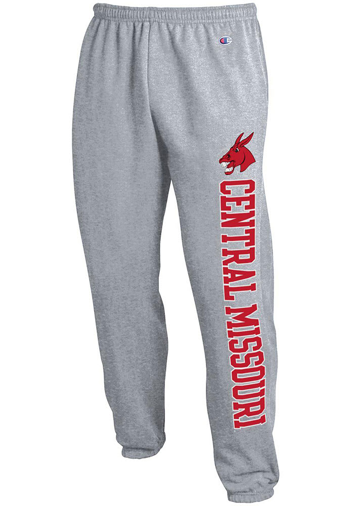 Champion Central Missouri Mules Grey Eco Powerblend Sweatpants, Grey, 50% Cotton / 50% POLYESTER, Size 2XL, Rally House