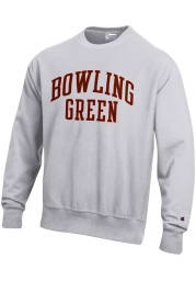 Champion Bowling Green Falcons Mens Grey Reverse Weave Long Sleeve Crew Sweatshirt