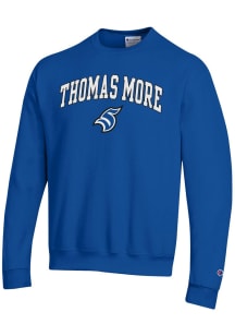 Champion Thomas More Saints Mens Blue Powerblend Long Sleeve Crew Sweatshirt