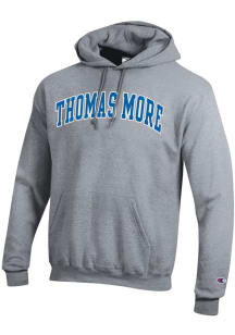 Champion Thomas More Saints Mens Grey Twill Powerblend Long Sleeve Hoodie