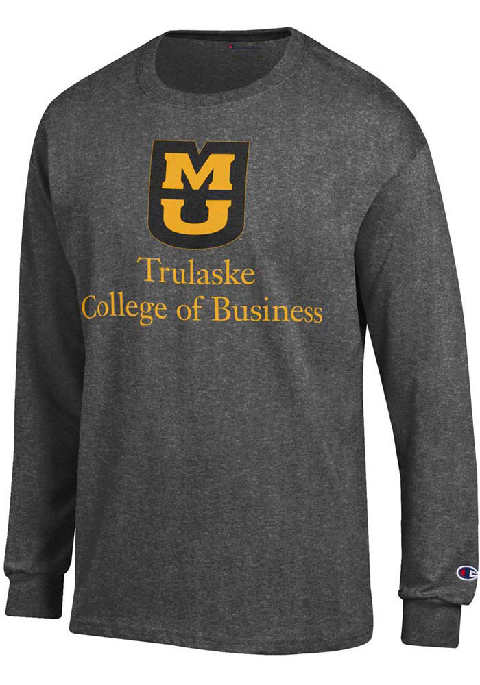Champion Missouri Tigers Grey School of Business Long Sleeve T Shirt