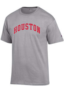 Champion Houston Cougars Grey Arch Name Short Sleeve T Shirt