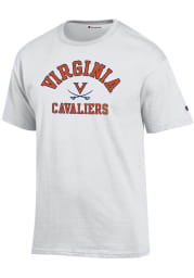 Champion Virginia Cavaliers White Number One Short Sleeve T Shirt