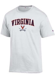 Champion Virginia Cavaliers White Arch Mascot Short Sleeve T Shirt