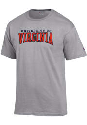 Champion Virginia Cavaliers Grey Arch Name Short Sleeve T Shirt
