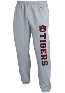 Champion Auburn Tigers Mens Grey Powerblend Banded Bottom Sweatpants