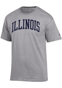 Illinois Fighting Illini Grey Champion Arch Name Short Sleeve T Shirt