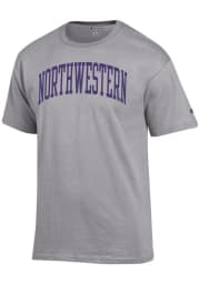 Champion Northwestern Wildcats Grey Arch Name Short Sleeve T Shirt