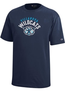 Champion Villanova Wildcats Youth Navy Blue Secondary Mark Arch Short Sleeve T-Shirt