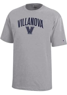 Champion Villanova Wildcats Youth Grey Arch Mascot Short Sleeve T-Shirt