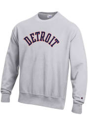 Champion Detroit Grey Arched Long Sleeve Crew Sweatshirt