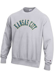 Champion Kansas City Grey Arched Long Sleeve Crew Sweatshirt