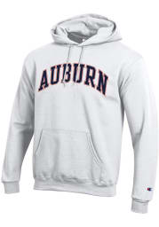 Champion Auburn Tigers Mens White Arch Name Powerblend Long Sleeve Hoodie