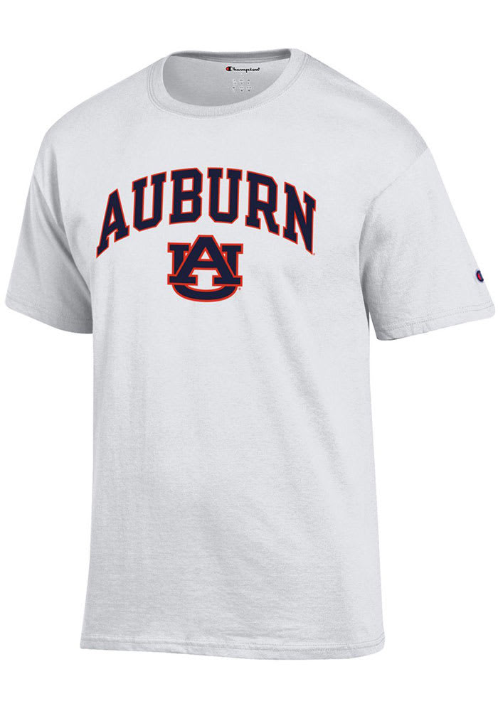 Champion Auburn Tigers White Arch Mascot Short Sleeve T Shirt