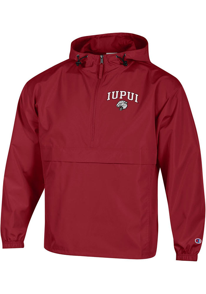 Champion IUPUI Jaguars Mens Crimson Packable Light Weight Jacket
