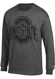 Champion Ohio State Buckeyes Charcoal Tonal Long Sleeve T Shirt