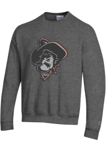 Champion Oklahoma State Cowboys Mens Charcoal Phantom Pete Long Sleeve Crew Sweatshirt