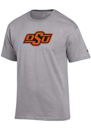 Champion Oklahoma State Cowboys Grey Primary Logo Short Sleeve T Shirt