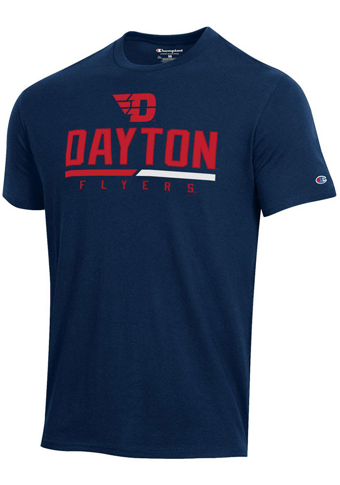 Champion Dayton Flyers Navy Blue Stadium Short Sleeve T Shirt