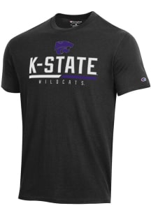 Champion K-State Wildcats Black Stadium Short Sleeve T Shirt