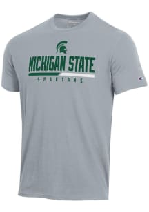 Champion Michigan State Spartans Grey Stadium Short Sleeve T Shirt