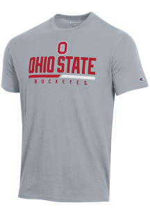 Champion Ohio State Buckeyes Grey Stadium Short Sleeve T Shirt