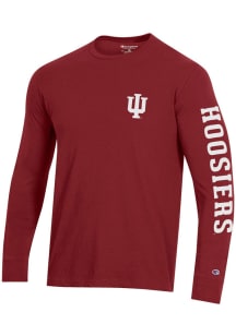 Champion Indiana Hoosiers Crimson Stadium Long Sleeve T Shirt