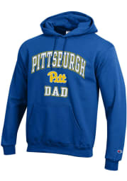 Champion Pitt Panthers Mens Blue Dad Number One Long Sleeve Hoodie