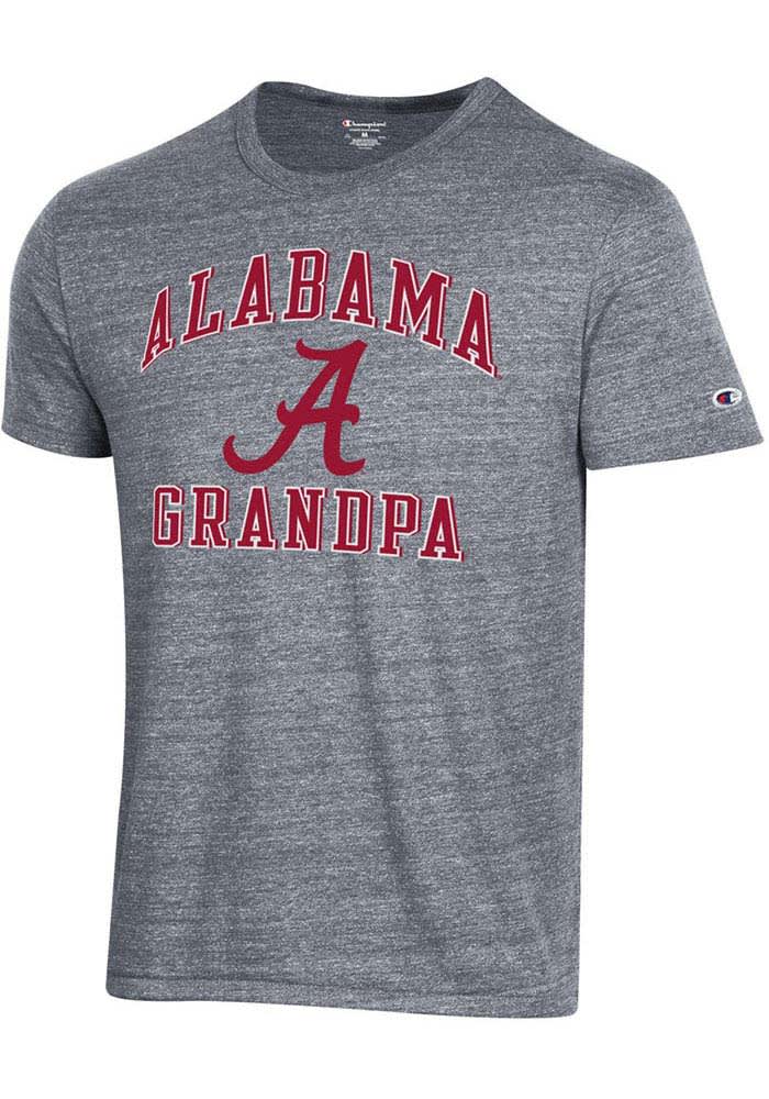 Champion Alabama Crimson Tide GREY Grandpa Number One Short Sleeve