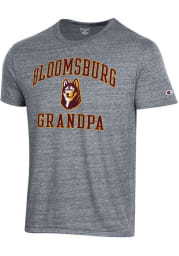 Champion Bloomsburg University Huskies Grey Grandpa Number One Short Sleeve Fashion T Shirt