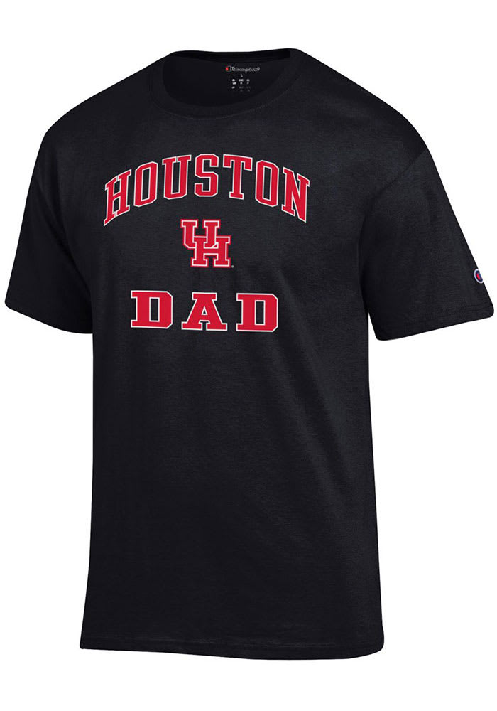 Champion Houston Cougars Black Dad Number One Short Sleeve T Shirt