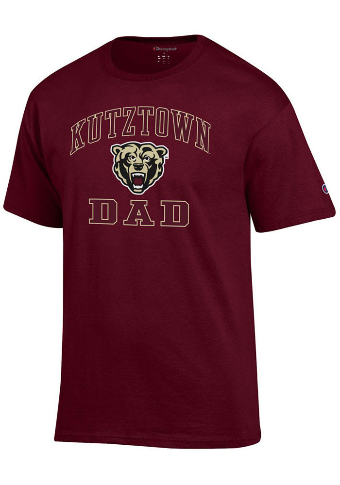Champion Kutztown University Maroon Dad Number One Short Sleeve T Shirt
